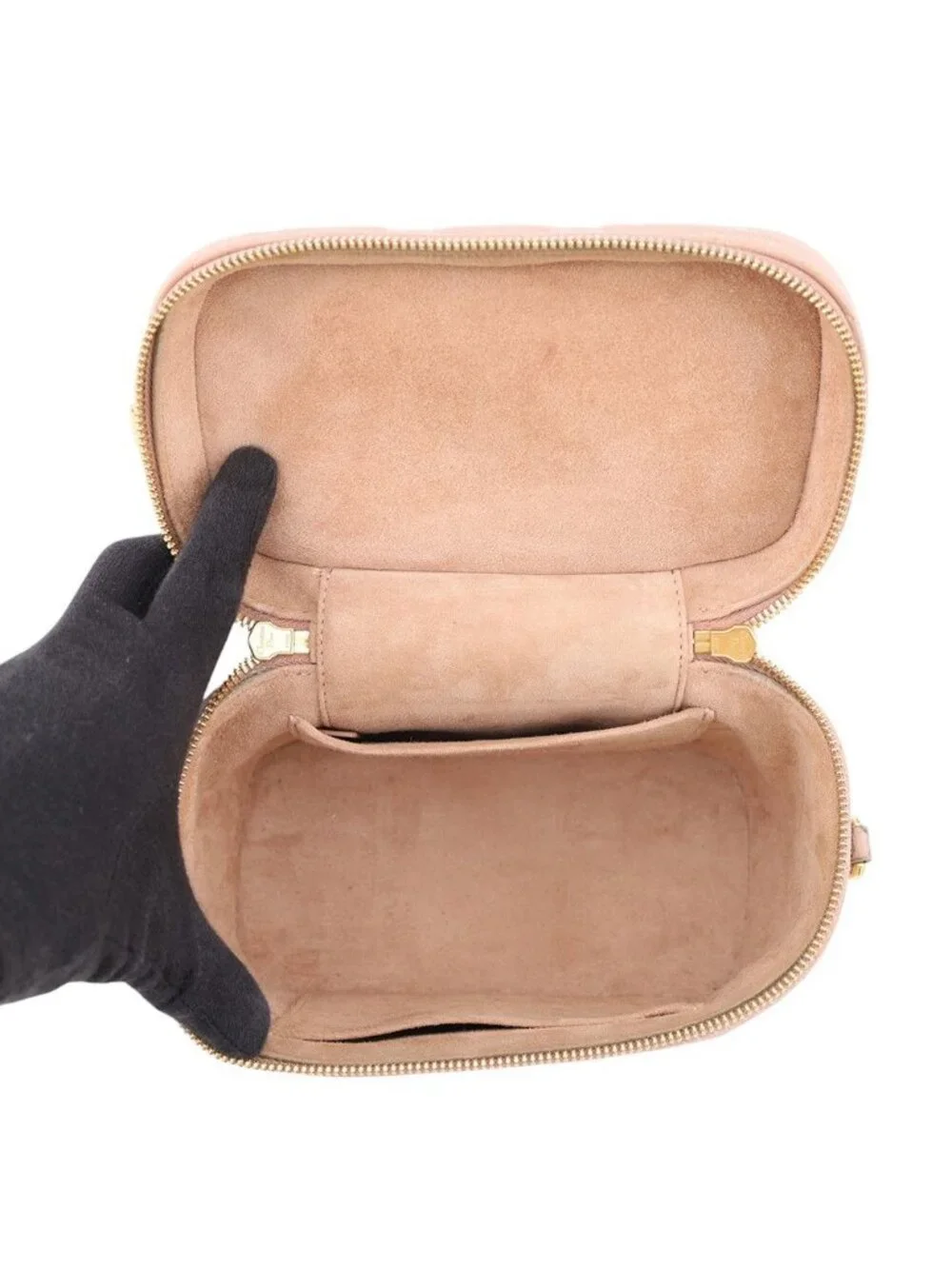 Dior Handbag Cannage Travel Vanity Small Lambskin Untr 2-Way